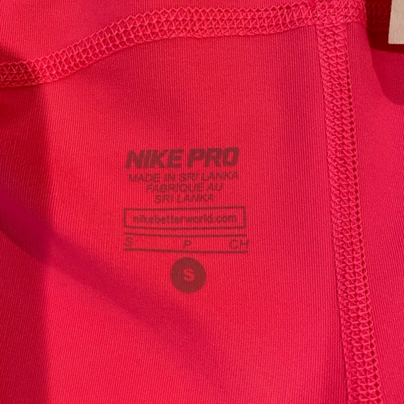 Nike Hot Pink/Black/White Spandex Shorts - Picture 5 of 5